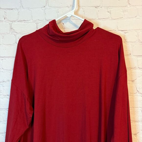 J Jill Luxe Supima High Low Turtleneck Tunic size XL tall - Picture 2 of 7